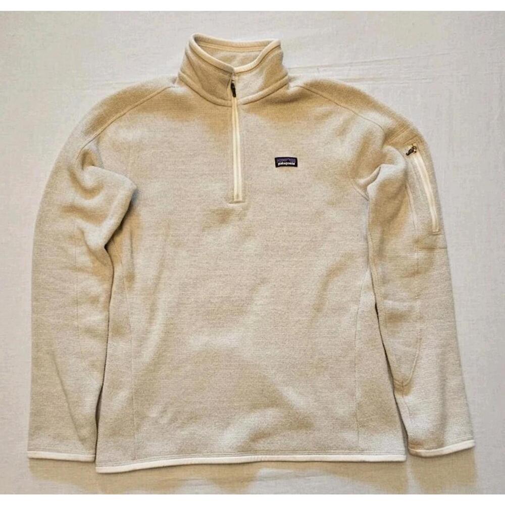 Patagonia Better Sweater 1/4-Zip Fleece Women's Large Gray Mock Neck Pullover